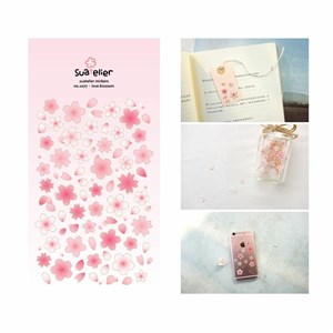 Obrazek Naklejki ozdobne Błyszczące Kwiaty Suatelier