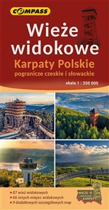 Obrazek Wieże widokowe Karpaty Polskie pogranicze czeskie i słowacke 1:350 000