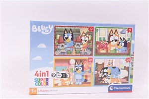 Bild von Puzzle 4w1 Super Kolor Bluey