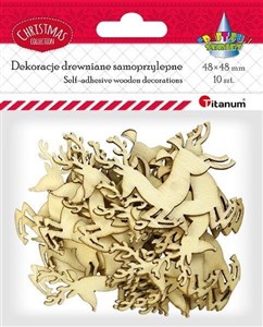 Bild von Drewniane renifery samoprzylepne 10szt