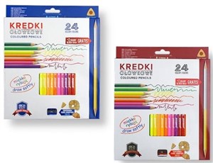 Bild von Kredki ołówkowe trójkątne + temperówka, 24 kolory
