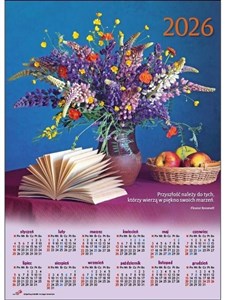 Bild von Kalendarz 2026 plakatowy średni bukiet
