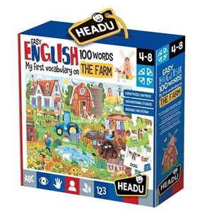 Obrazek Puzzle Angielski 100 słów Farma 108