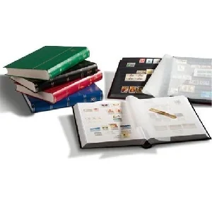 Obrazek BRIEFMARKEN EINSTECKBUCH BASIC, UNWATTIERT IN ROT DIN A4