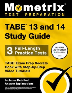 Obrazek TABE 13 AND 14 STUDY GUIDE - 3 FULL-LENGTH PRACTICE TESTS, T
