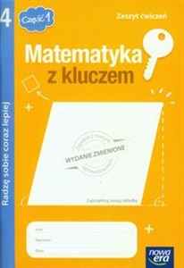 Obrazek Matematyka z kluczem 4 Zeszyt ćwiczeń Radzę sobie coraz lepiej Część 1 Szkoła podstawowa