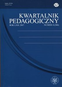 Obrazek Kwartalnik Pedagogiczny 2017/4