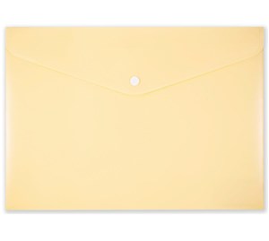 Obrazek Koperta na zatrzask A4 PP-113 pastelowa żółta