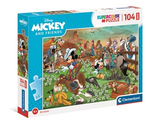 Obrazek Puzzle 104 maxi super color Mickey&Przyjaciele 23759