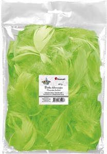 Obrazek Piórka dekoracyjne - jasnozielone (414326)