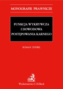 Bild von Funkcja wykrywcza i dowodowa postępowania karnego