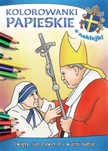 Obrazek Kolorowanki papieskie Święty Jan Paweł II i ważni ludzie