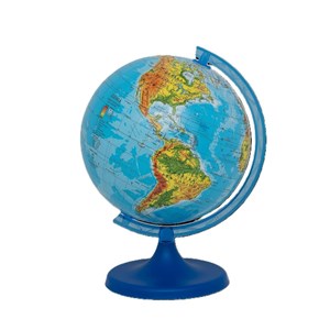 Bild von Globus fizyczny w kartonie 16cm w.angielska