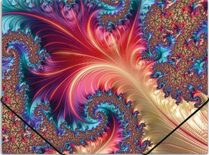 Bild von Teczka A4 PP na gumkę z nadrukiem - Fractal Teczka na gumkę Fractal