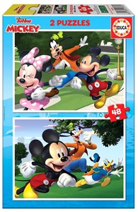 Bild von Puzzle 2x48 Myszka Miki i przyjaciele G3