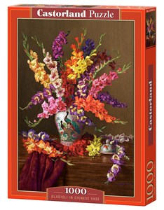 Bild von Puzzle 1000 Gladioli in Chinese Vase