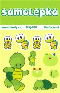 Obrazek Naklejki papierowe Mini Żółwiki