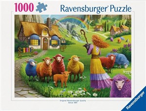 Obrazek Puzzle 1000 Kolorowa wełna