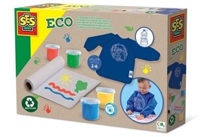 Obrazek Eco Farby do malowania palcami z fartuszkiem
