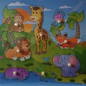 Bild von Układanka drewniana Dzikie zwierzęta WTS-61799