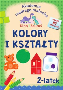 Bild von Akademia Mądrego Malucha. Dino i Zauruś 2-latek Kolory i kształty