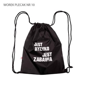 Obrazek Worek plecak Jest ryzyko jest zabawa
