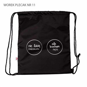 Bild von Worek plecak Nie lubię poniedziałków