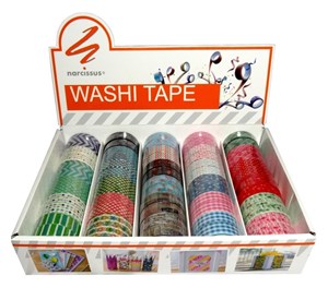 Bild von Washi Tape Narcissus mix 60 sztuk