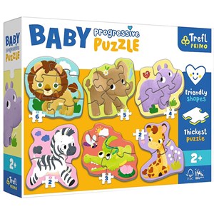 Obrazek Puzzle Baby Progressive Safari