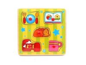 Obrazek Układanka drewniana z pinezkami W domu