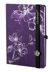 Bild von Notes A5 Lanybook Sparkling Flow w linie fiolet