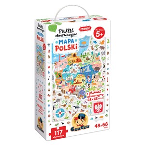 Obrazek CzuCzu Puzzle obserwacyjne Mapa Polski