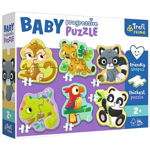 Obrazek Puzzle Baby Progressive Zwierzęta exotic 44005