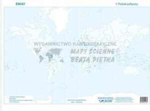 Obrazek Zestaw - Świat mapa konturowa (20szt)