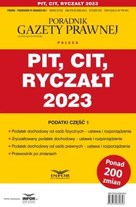 Obrazek Pit Cit Ryczałt 2023 Podatki-Przewodnik po zmianach 1/2023