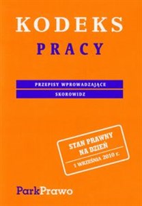 Obrazek Kodeks Pracy Przepisy wprowadzające. Skorowidz.