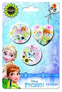 Bild von Zestaw 3 gumek do ścierania Kraina Lodu