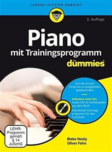 Bild von Piano mit Trainingsprogramm für Dummies