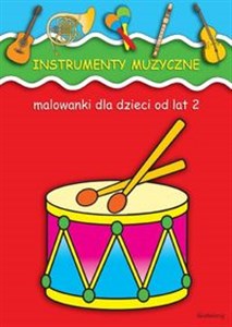 Obrazek Instrumenty muzyczne Malowanki dla dzieci od lat 2