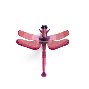 Obrazek Model kartonowy 3D Wall Art - Ruby Dragonfly