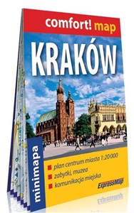 Obrazek Kraków mini laminowany plan miasta 1:20 000