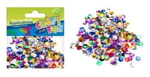 Obrazek Cekiny metaliczne kwiaty 10mm