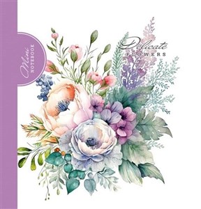 Bild von Notatnik ozdobny 100x100/48K kratka Bukiet fiolet