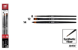 Bild von Pędzle syntetyczne zestaw M 3szt