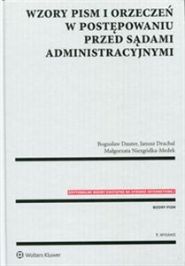 Obrazek Wzory pism i orzeczeń w postępowaniu przed sądami administracyjnymi
