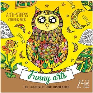 Obrazek Kolorowanka antystresowa 200x200 12 kartek BR Funny arts