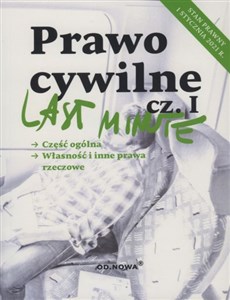 Obrazek Last Minute Prawo Cywilne Część I 2021