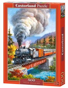 Bild von Puzzle 500 Train Crossing