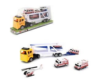 Bild von Ciężarówka z lawetą i pojazdami