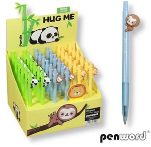 Obrazek Długopis panda, sloth, lions (36szt)